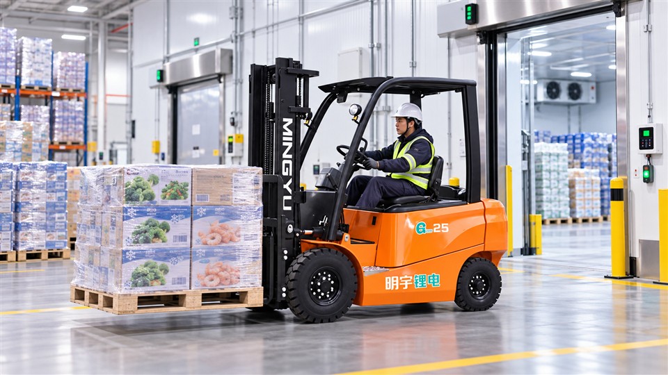 B30 lithium electric forklift operating scenario