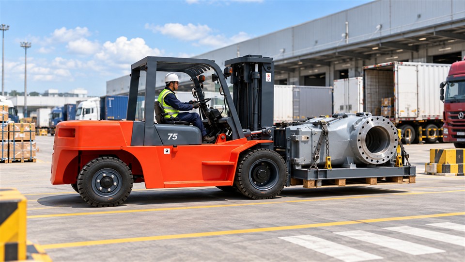 CPC190-X diesel forklift in a September 12, 2026 work scenario