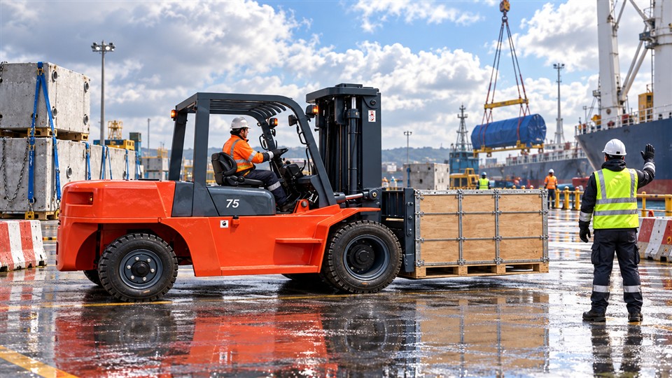 CPCD50K 5-ton diesel forklift material handling application