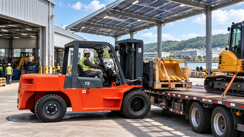 CPCD80K 8-ton diesel forklift operating scenario
