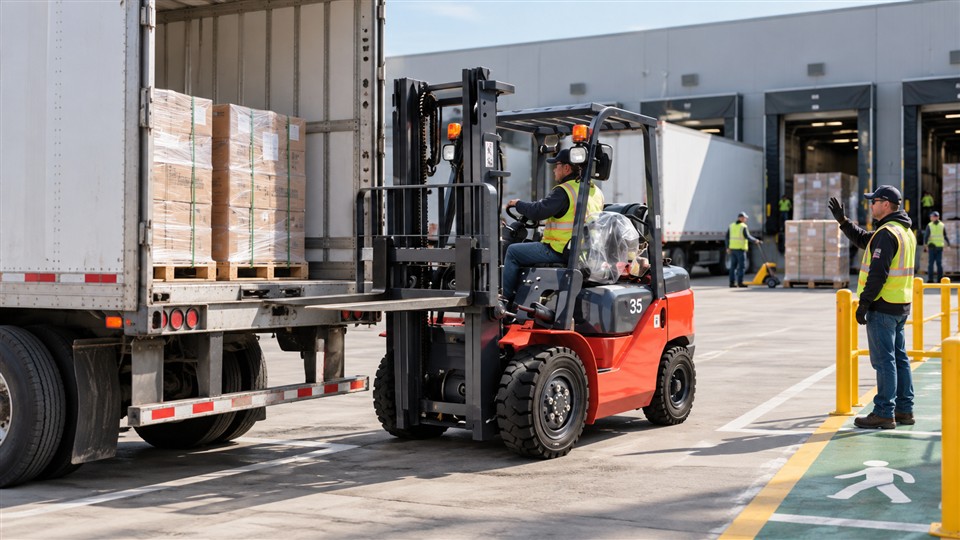 CPCY120 LPG forklift material handling application