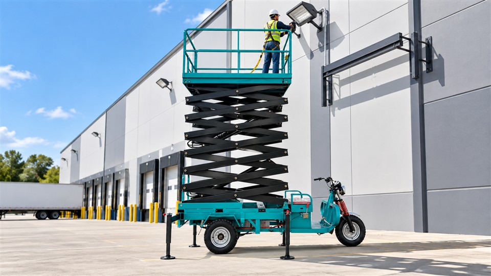 ZG-QB16 articulating boom lift operating scenario