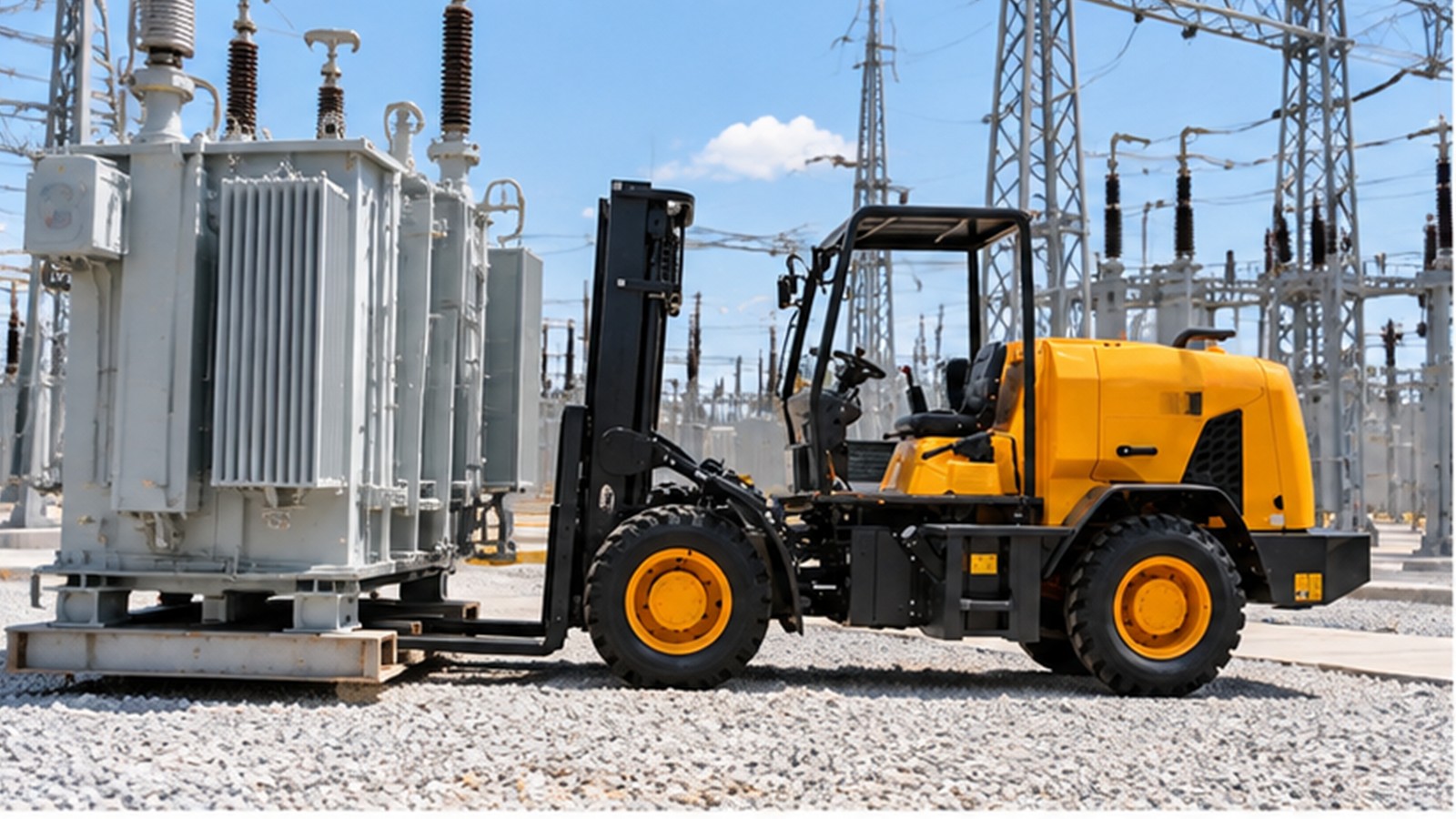 AI Data Center Boom: Rough-Terrain Forklifts for Power Equipment Delivery