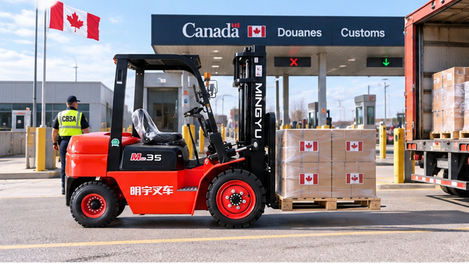 Canada Tariff Volatility: Forklift Planning for Flexible Inventory Buffers