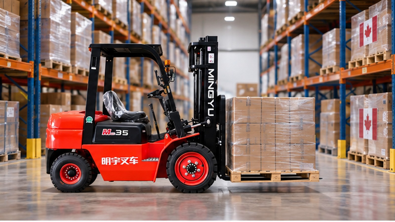 Canada Tariff Volatility: Forklift Planning for Flexible Inventory Buffers scene 1