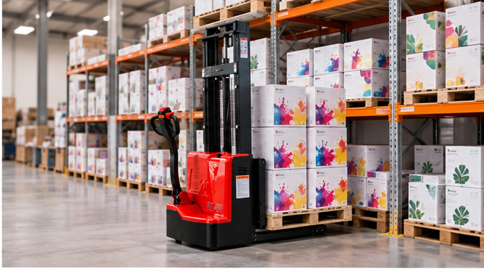 On-Demand Printing Growth: Electric Stacker Workflows for Short-Run Fulfillment scene 1