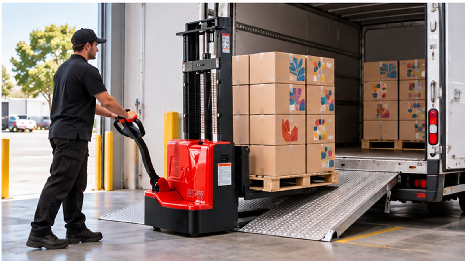On-Demand Printing Growth: Electric Stacker Workflows for Short-Run Fulfillment scene 3