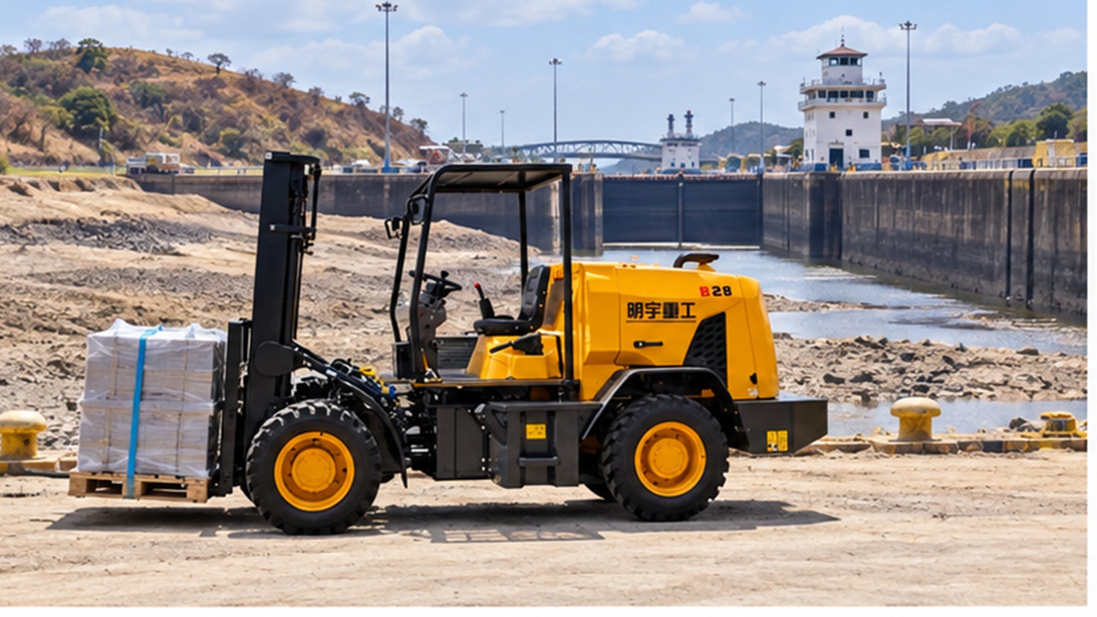 Panama Canal Drought: Rough-Terrain Forklifts for LNG Supply Contingencies