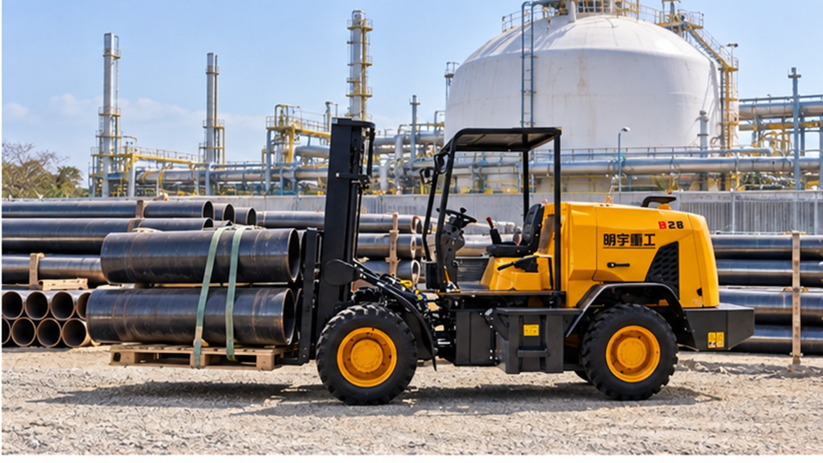 Panama Canal Drought: Rough-Terrain Forklifts for LNG Supply Contingencies scene 1