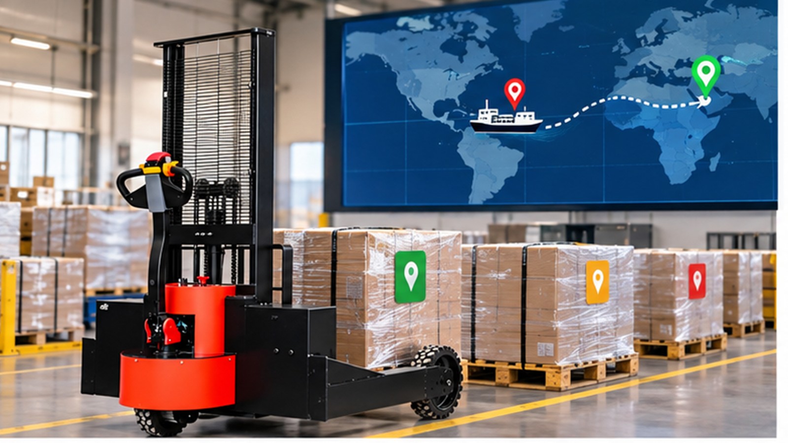 ETA-Driven Replenishment: Electric Stackers for Delayed Inbound Cargo
