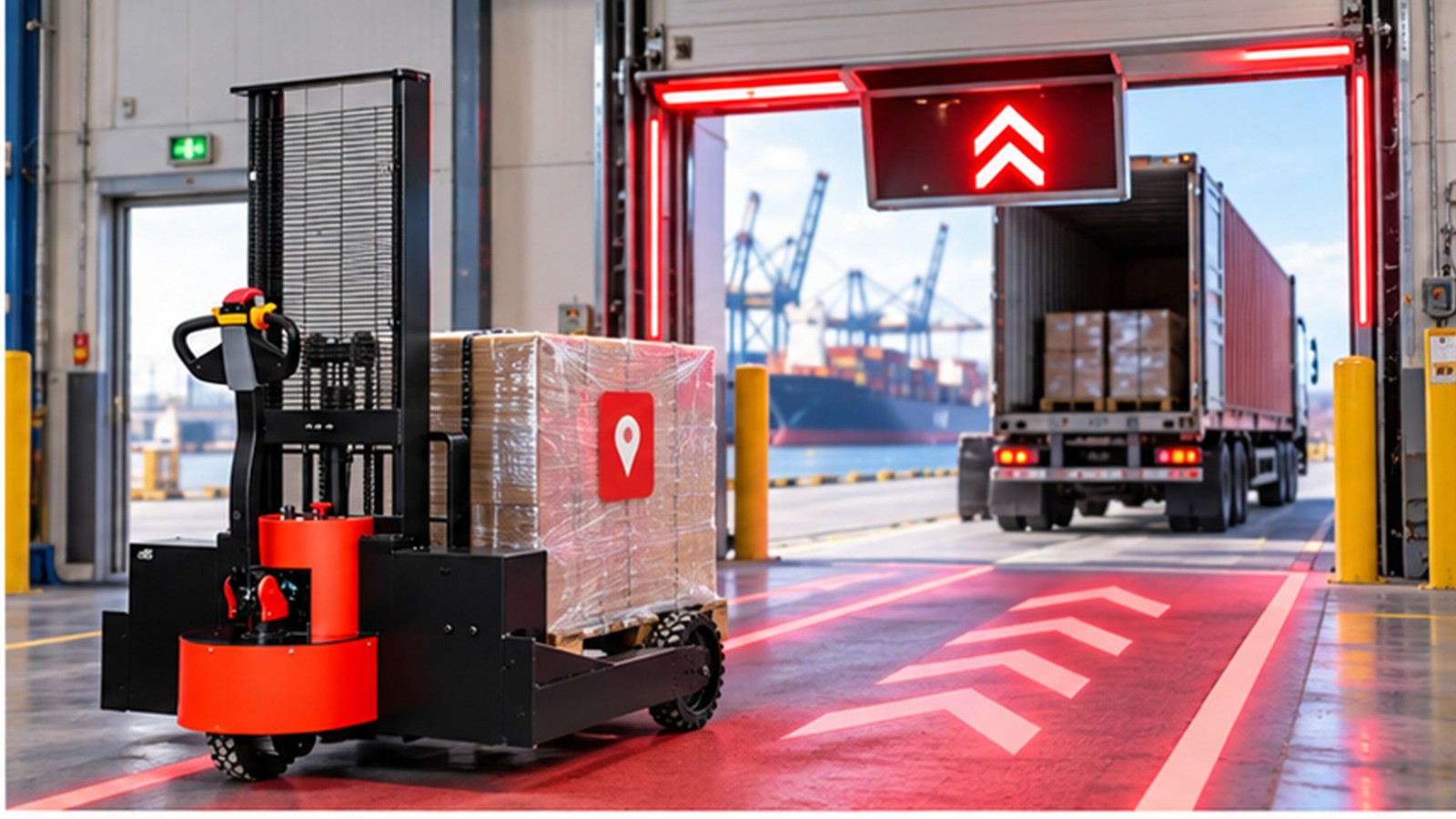 ETA-Driven Replenishment: Electric Stackers for Delayed Inbound Cargo scene 1