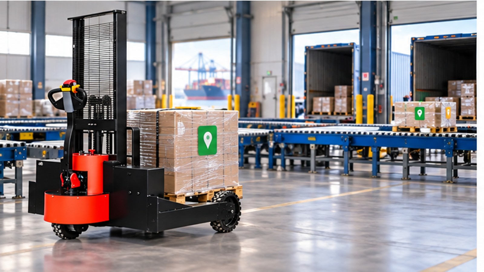 ETA-Driven Replenishment: Electric Stackers for Delayed Inbound Cargo scene 2