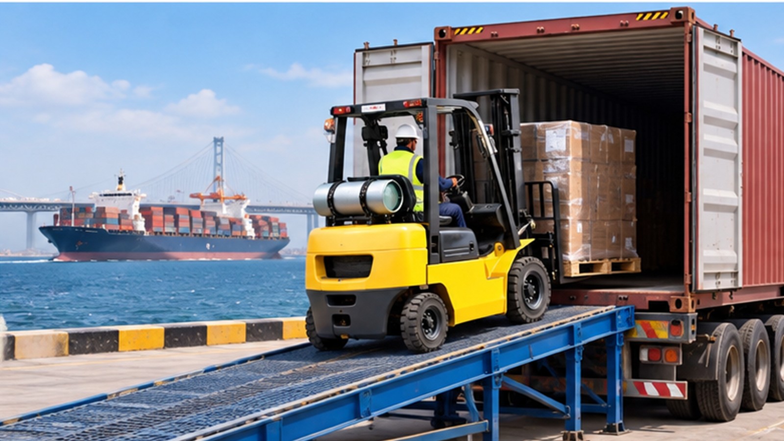 Red Sea Routes Return Gradually: Dual-Fuel Forklift Contingency Planning scene 3