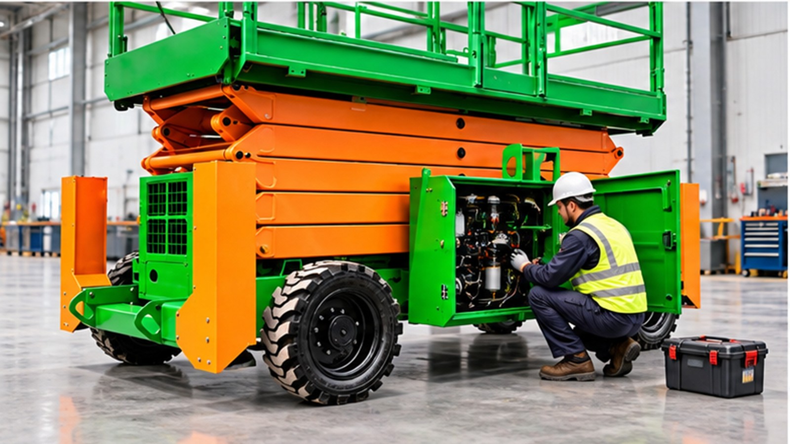 Smart Maintenance at Height: MEWP Planning for Connected Facilities scene 2