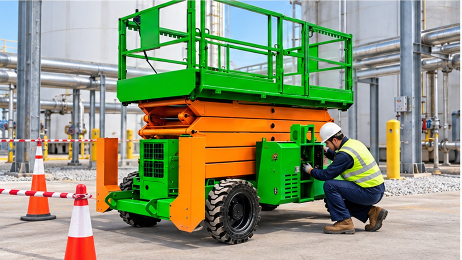 Hazardous-Goods Facilities: Safer MEWP Access for Inspection and Maintenance scene 2