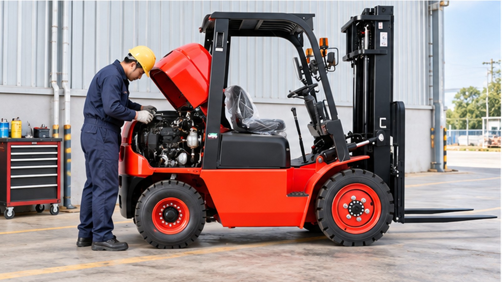 September Peak Capacity: Diesel Forklifts for Flexible Warehouse Overflow scene 2