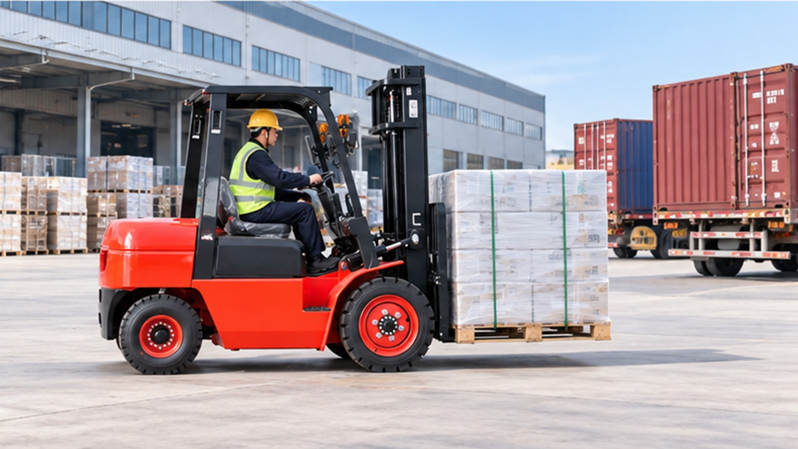 September Peak Capacity: Diesel Forklifts for Flexible Warehouse Overflow scene 3