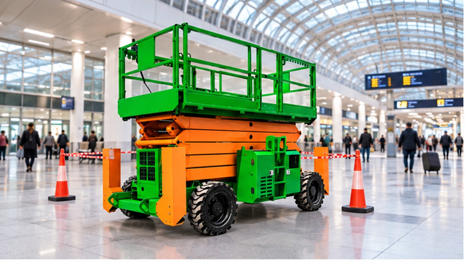 Rail Station Upgrade Week: Safer Scissor-Lift Access for Inspection Teams