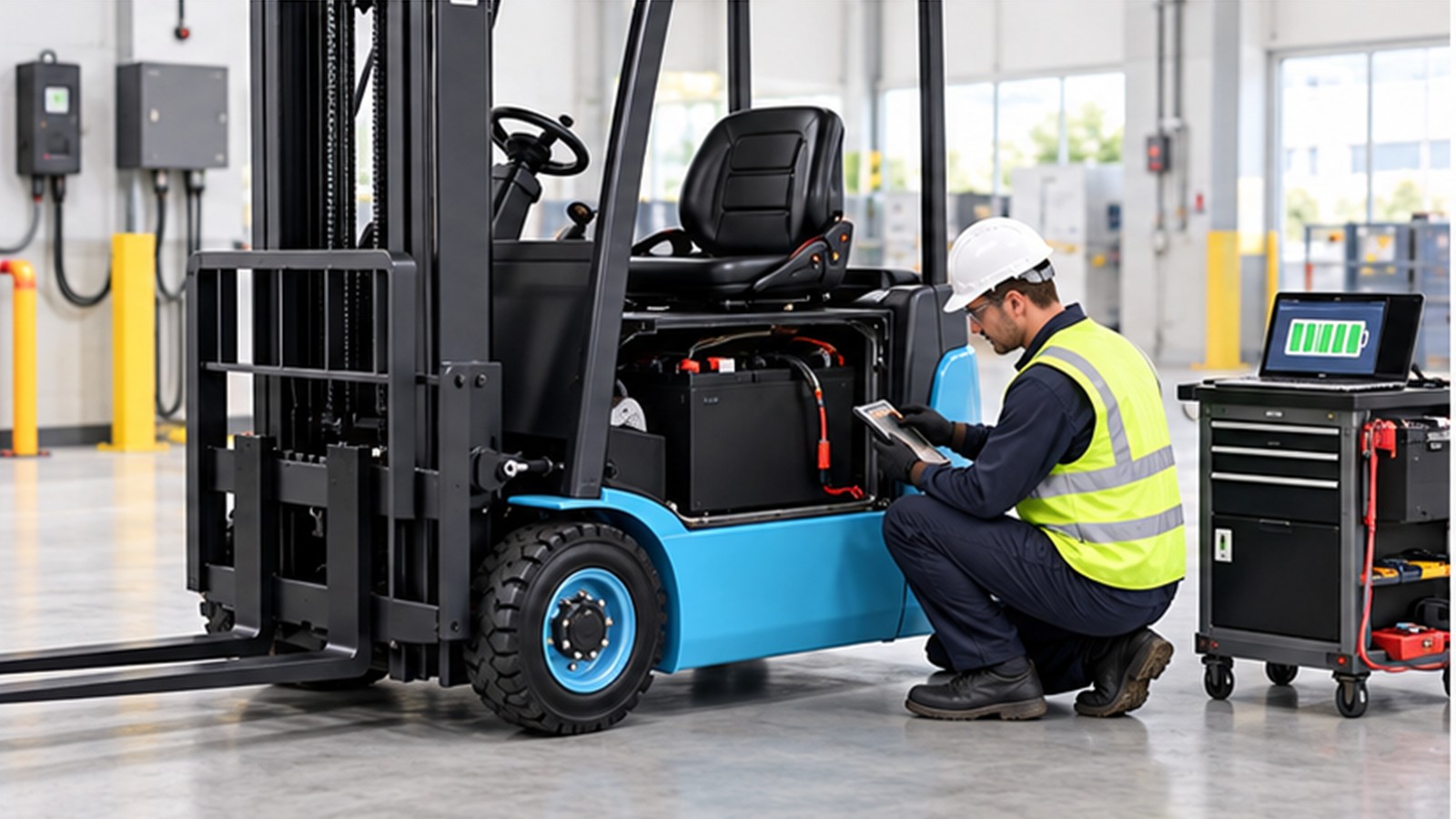 Battery Circularity in 2026: Electric Forklift Health Data That Matters scene 2