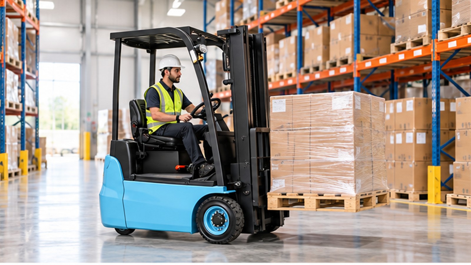 Energy-Efficient Mobility Week: Smart Charging for Electric Forklift Fleets scene 1