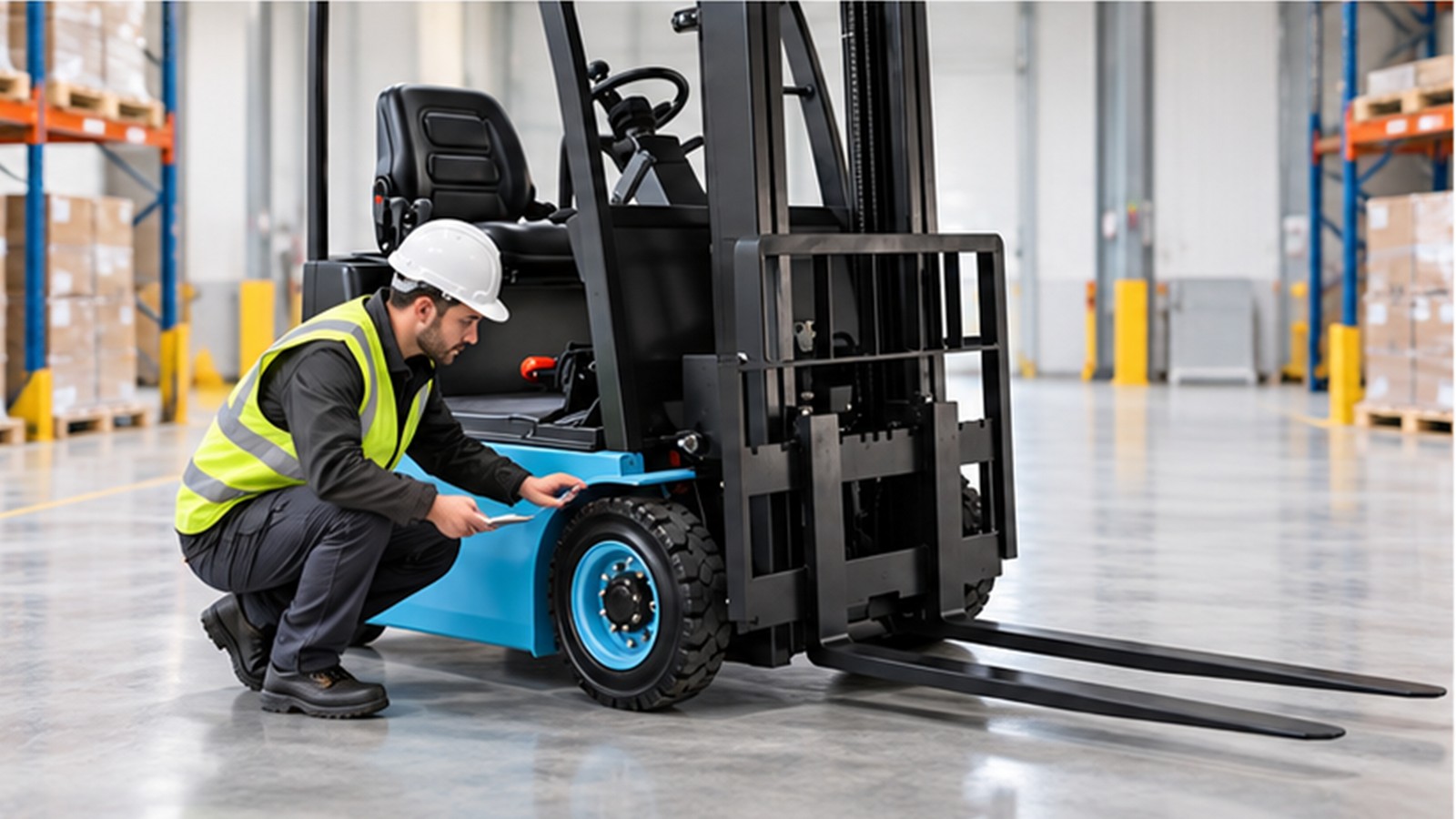 Energy-Efficient Mobility Week: Smart Charging for Electric Forklift Fleets scene 2