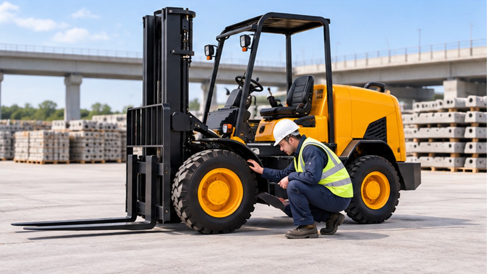 TEN-T Corridor Projects: Rough-Terrain Forklift Rules for Multimodal Sites scene 2