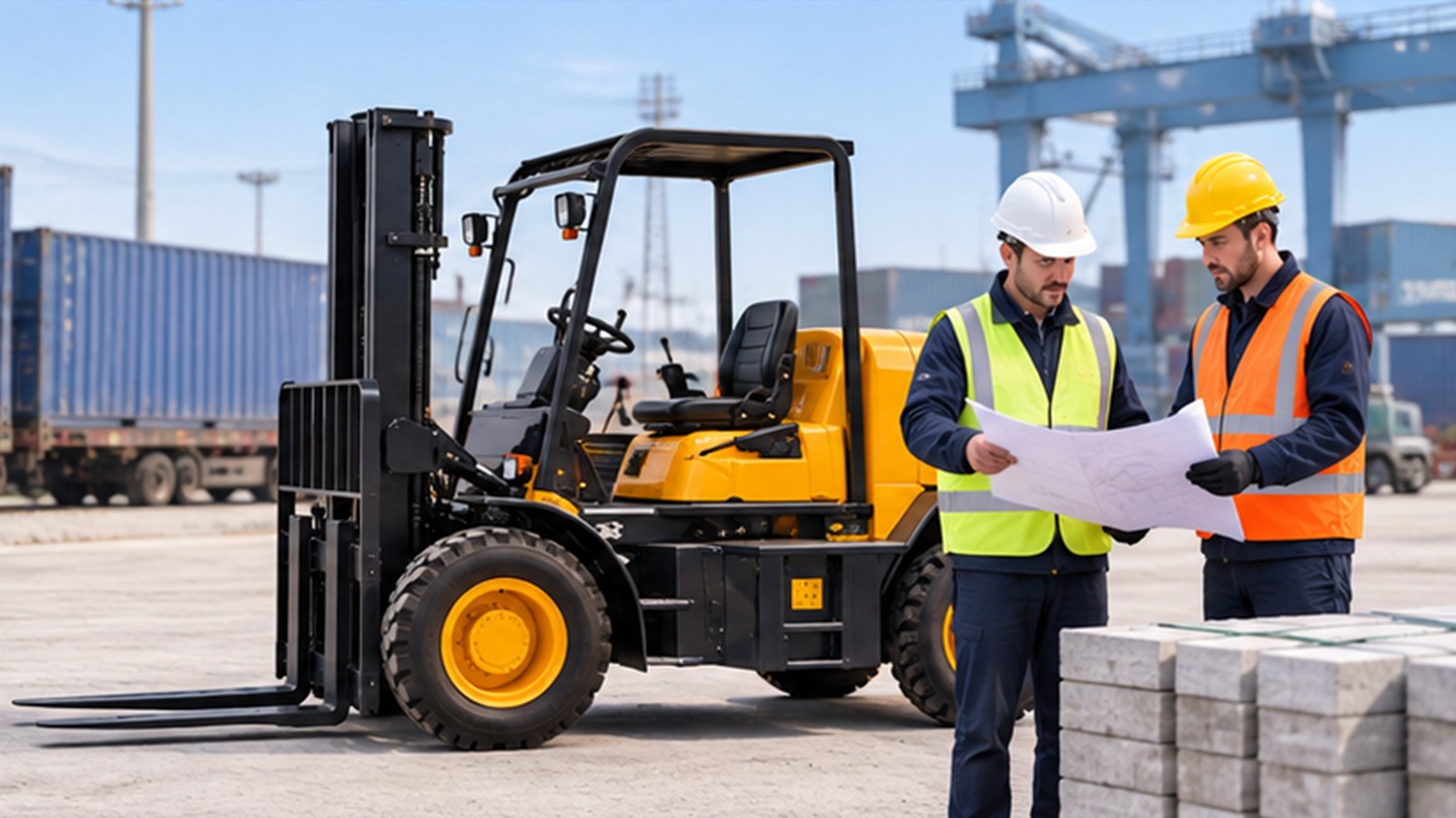 TEN-T Corridor Projects: Rough-Terrain Forklift Rules for Multimodal Sites scene 3