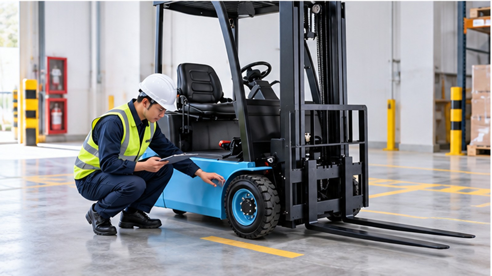 AI Workload Forecasting: Right-Sizing Electric Forklift Shifts and Charging scene 2