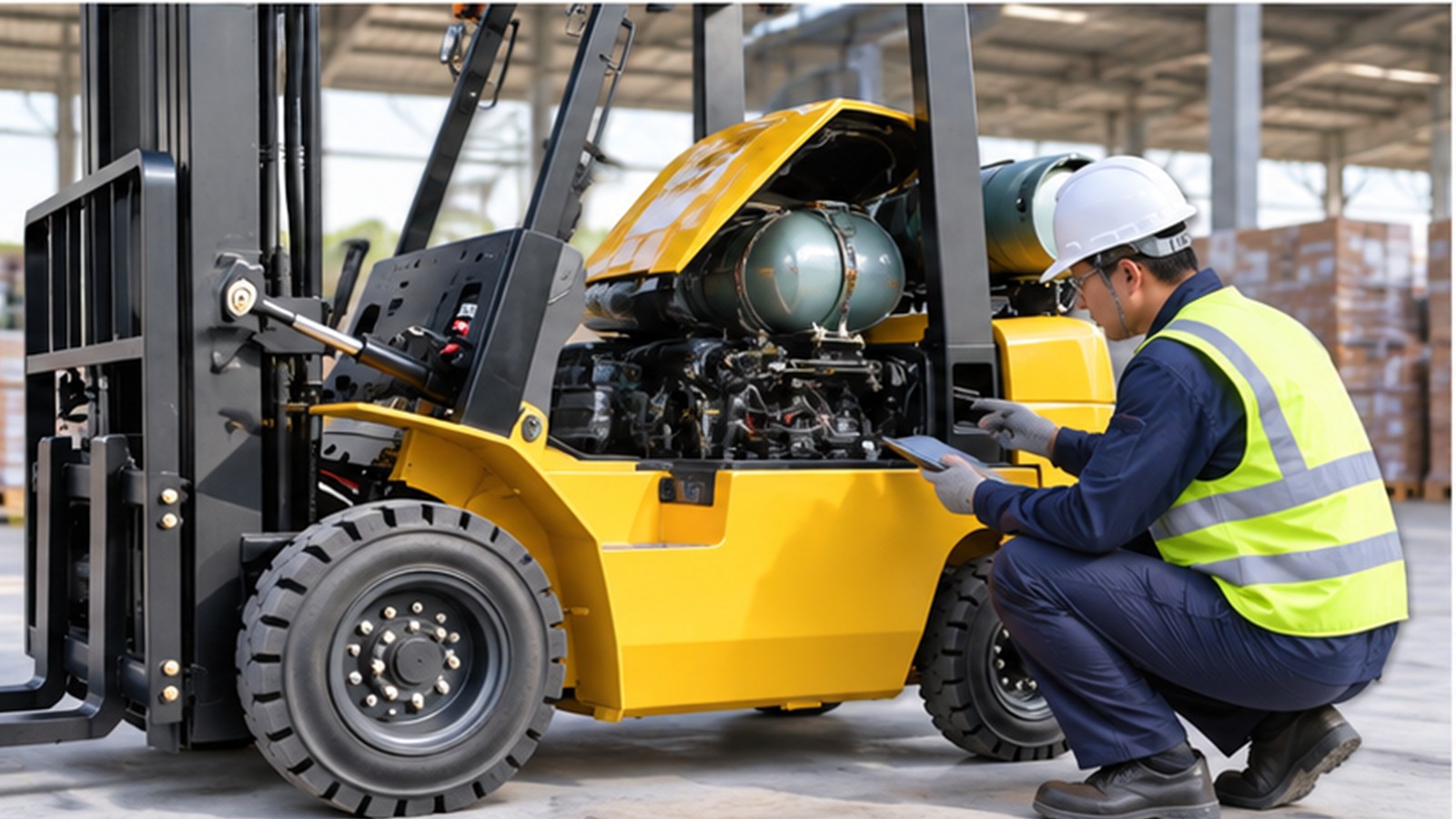 Customer-Oriented Rail Freight: Dual-Fuel Forklift Continuity at Consolidation Depots scene 2