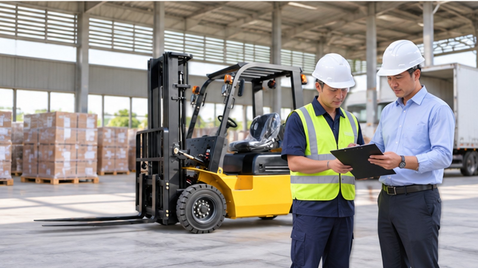 Customer-Oriented Rail Freight: Dual-Fuel Forklift Continuity at Consolidation Depots scene 3