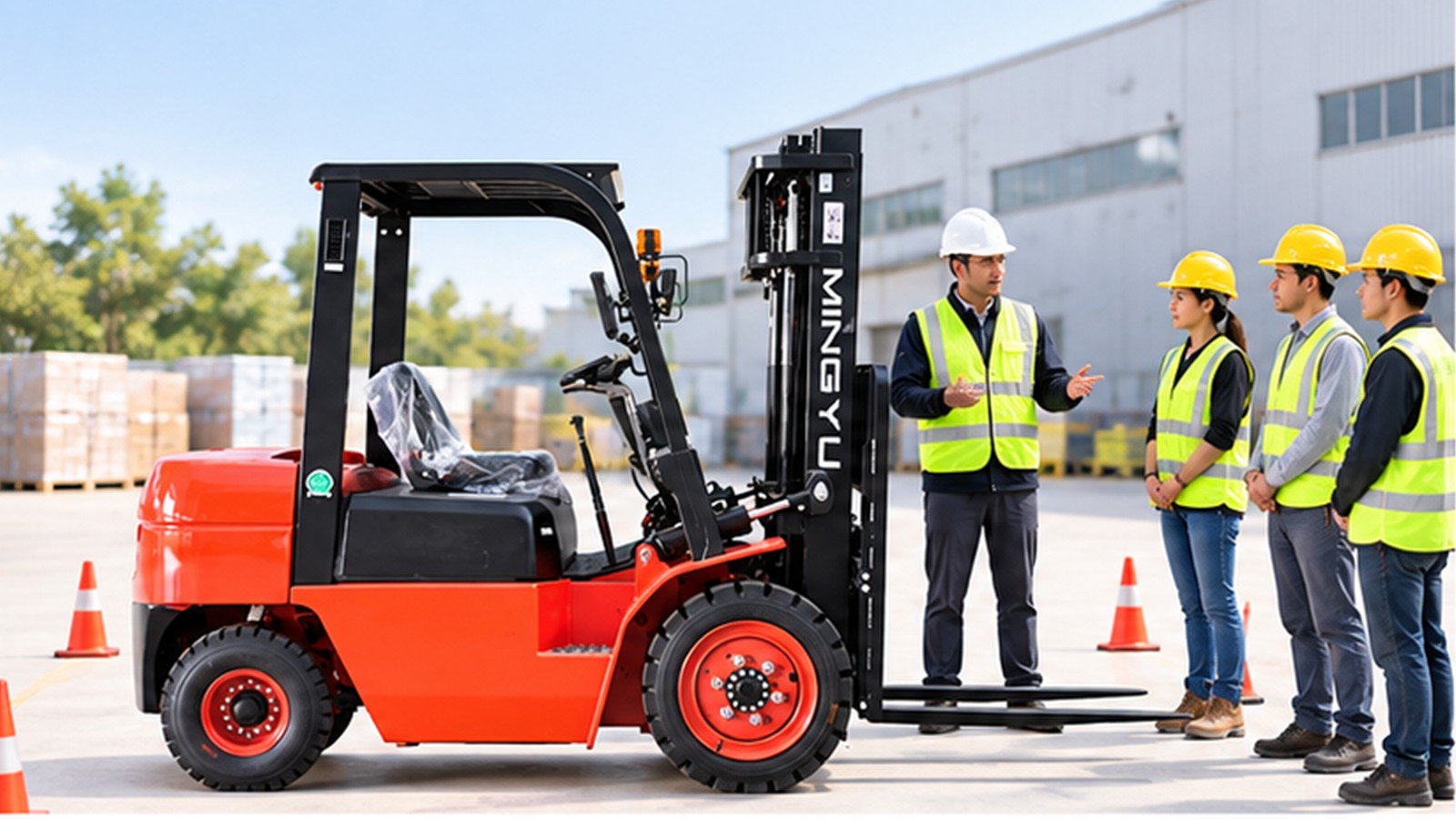 AI and Robotics Tours: Safe Zone Design for Mixed Forklift Fleets