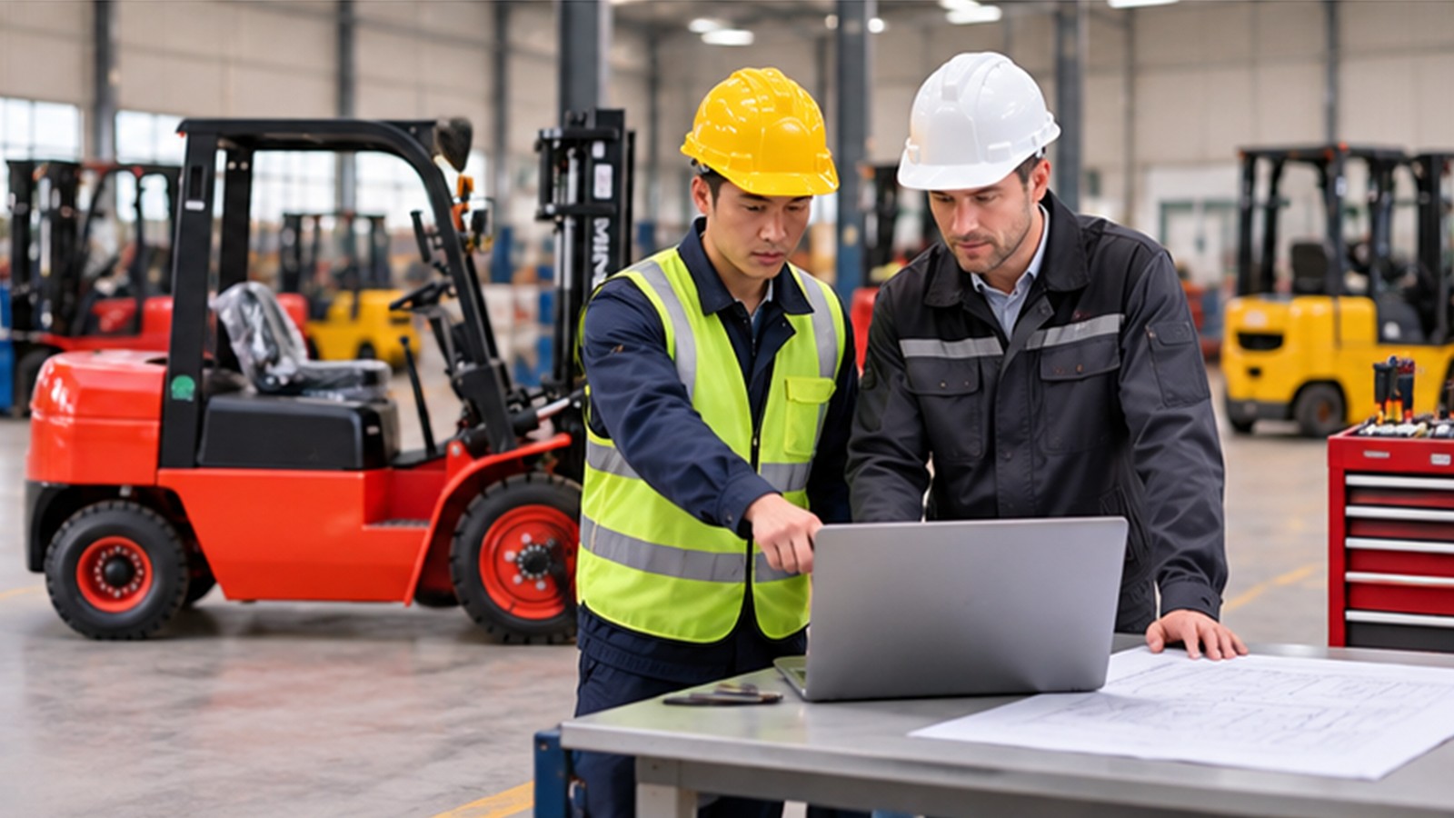 AI and Robotics Tours: Safe Zone Design for Mixed Forklift Fleets scene 3
