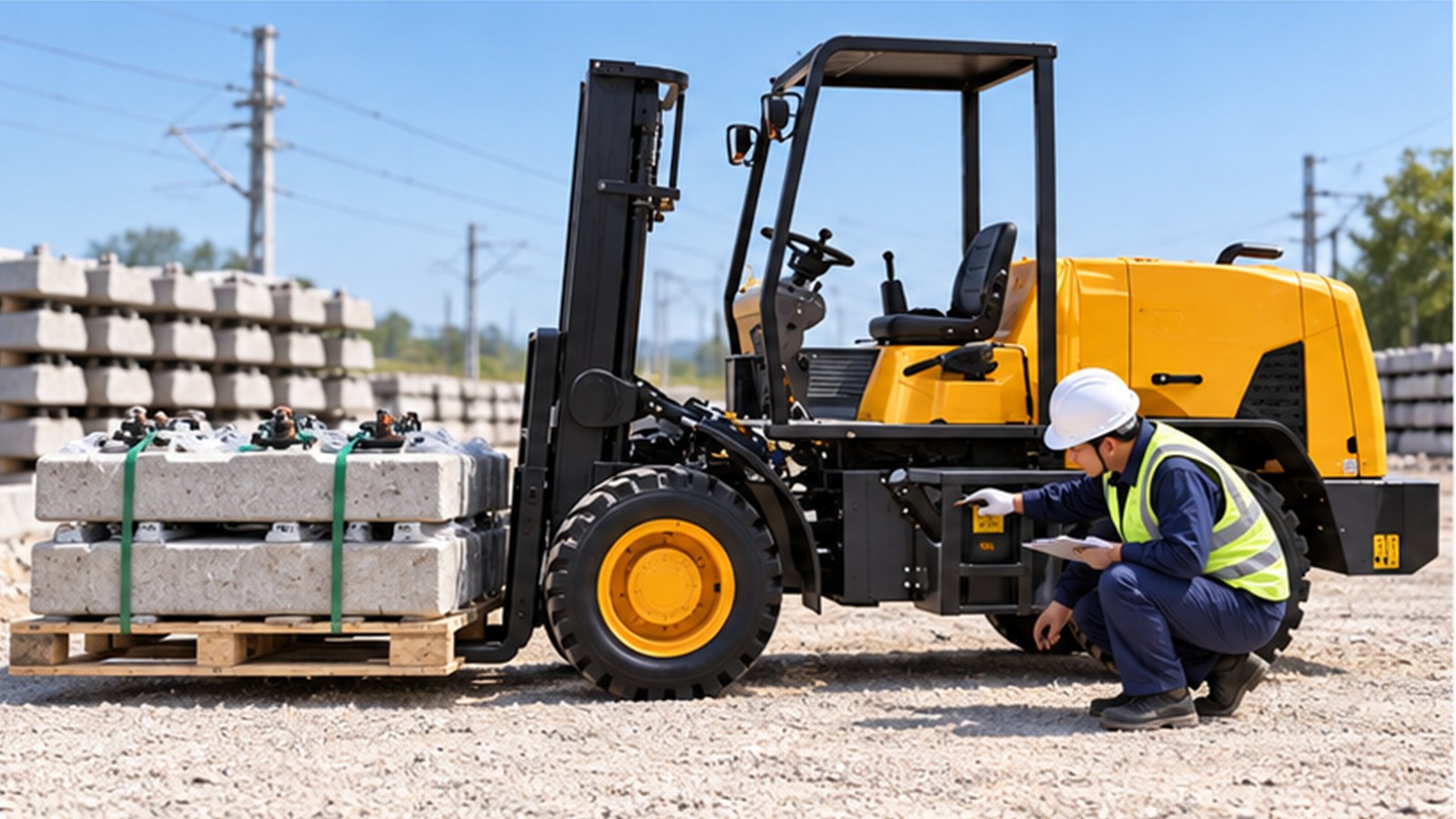 Rail Electrification Projects: Rough-Terrain Forklift Planning Beyond the Track scene 2