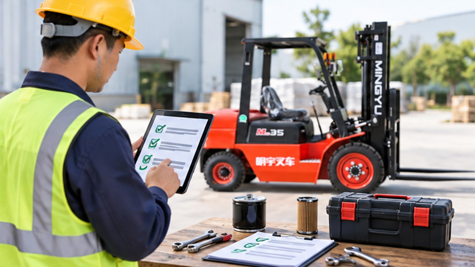 Digital Return-to-Service: Faster, Transparent Diesel Forklift Maintenance Approval scene 3