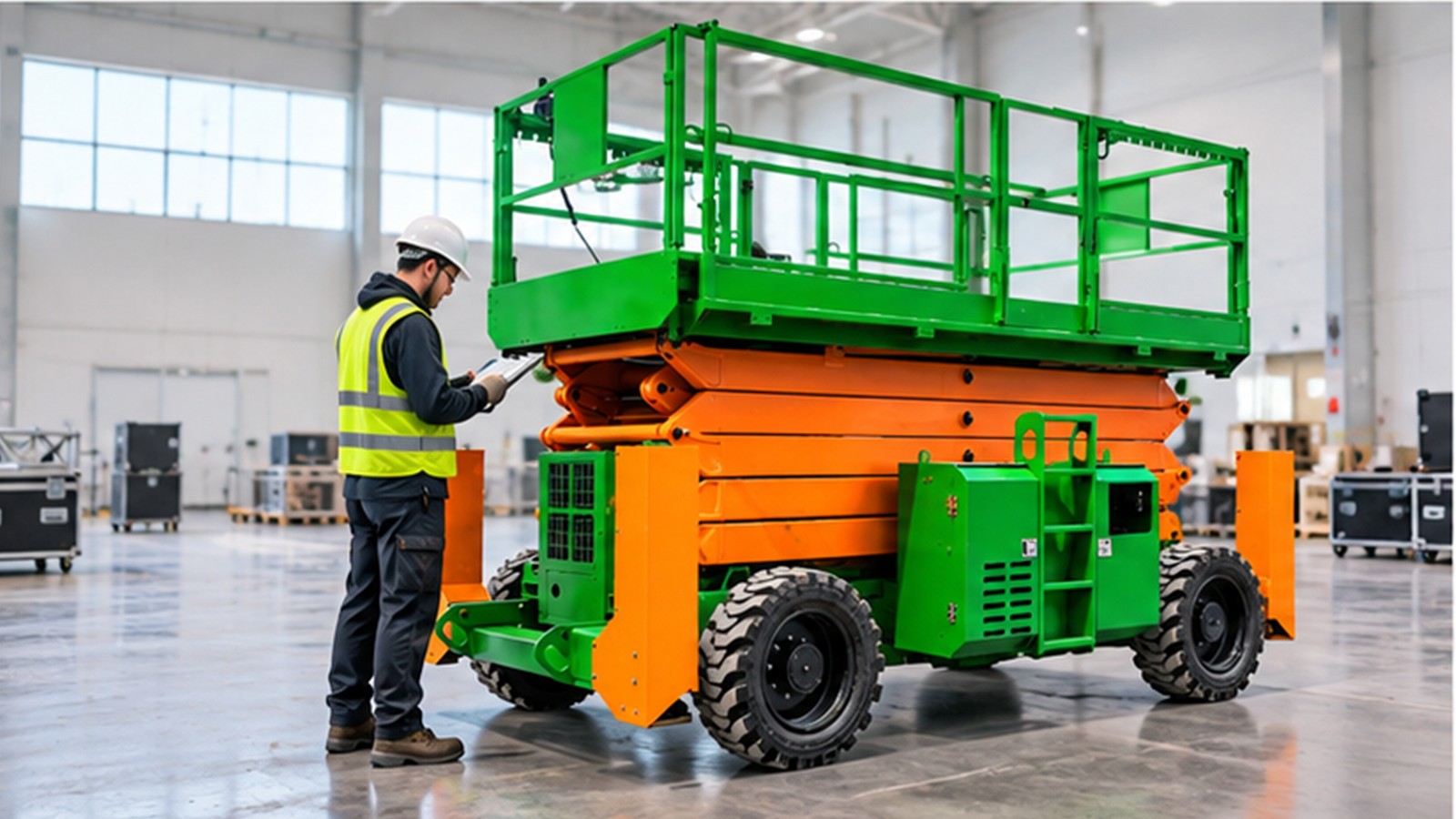 After the AI Mobility Boom: Human-Checked MEWP Maintenance in Workshops scene 2