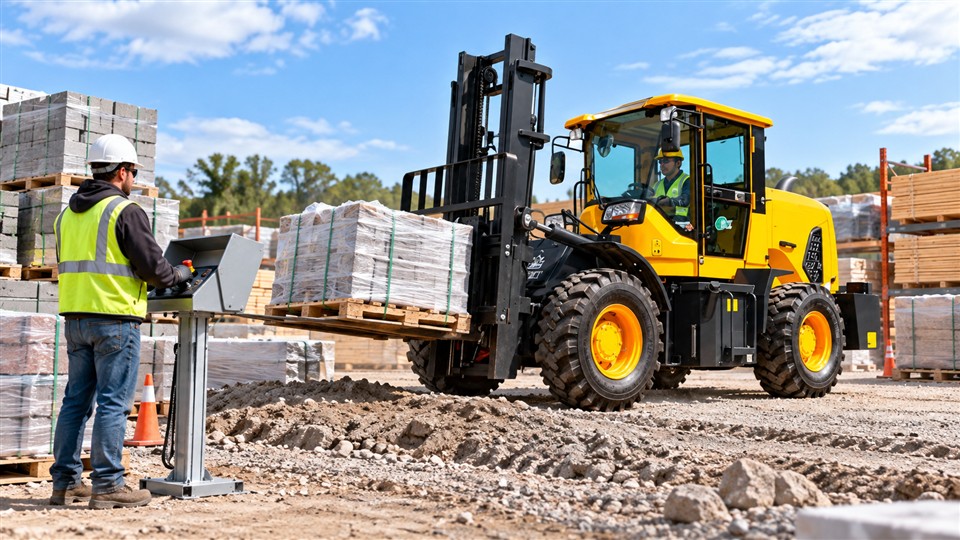 7-ton off-road forklift operating scenario