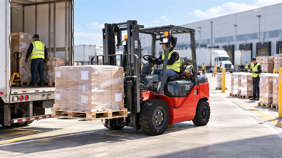 CPY20-CPY50 LPG forklift series material handling application