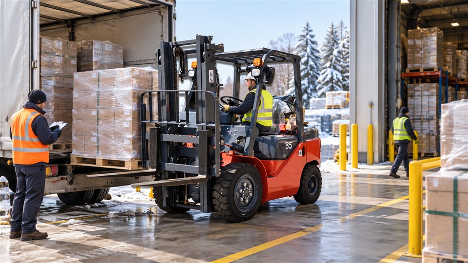 CPY35 gasoline and LPG forklift operating scenario