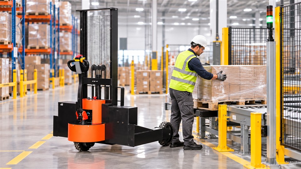 ZG-CDD15G 1.5-ton electric stacker operating scenario