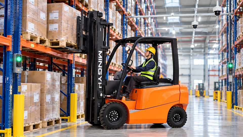B60 lithium electric forklift material handling application