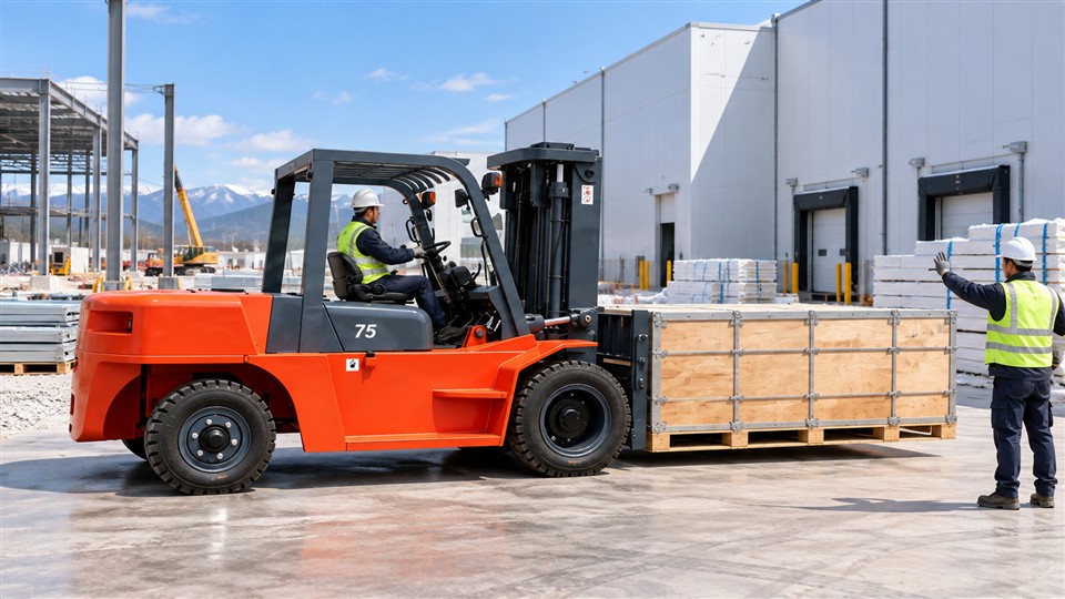 CPCD80K 8-ton diesel forklift material handling application
