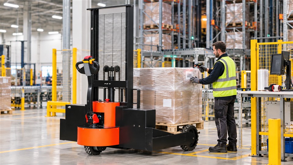 CDDA15 electric walkie stacker operating scenario