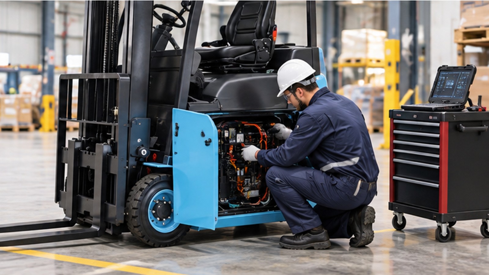 Brownfield Warehouse Automation: Connecting Electric Forklifts Without Losing Control scene 3