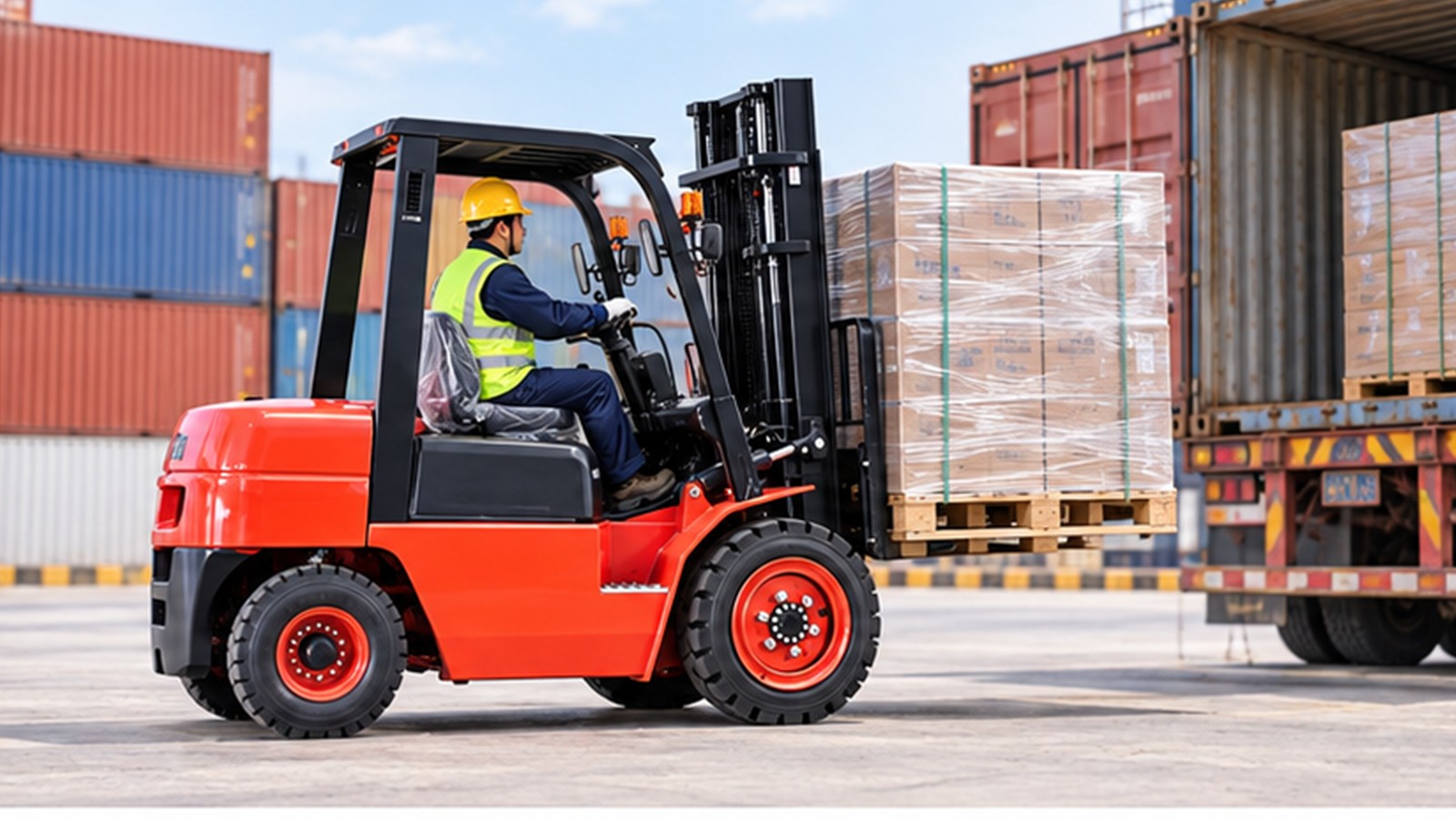 Low-Water Rerouting and Depot Surges: Diesel Forklift Continuity for Intermodal Yards scene 1