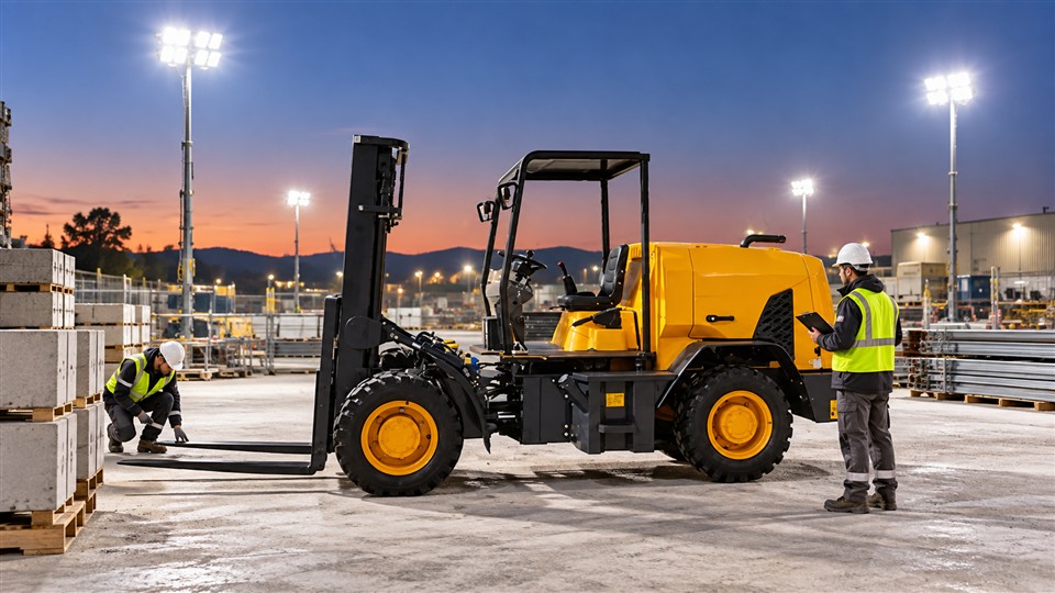 936 3-ton off-road forklift operating scenario