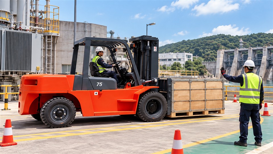 CPCD80K 8-ton diesel forklift material handling application