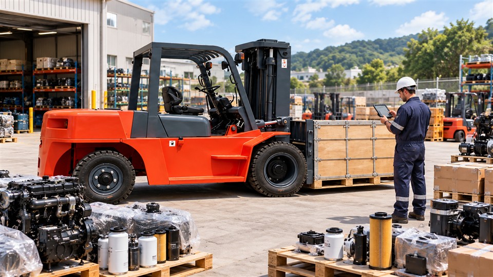 CPC190-X diesel forklift operating scenario
