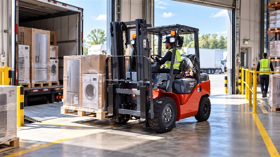CPCY120 LPG forklift material handling application