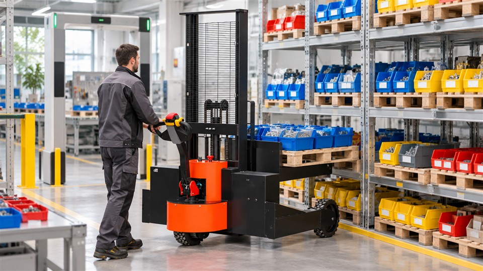 CDD15G electric walkie stacker material handling application