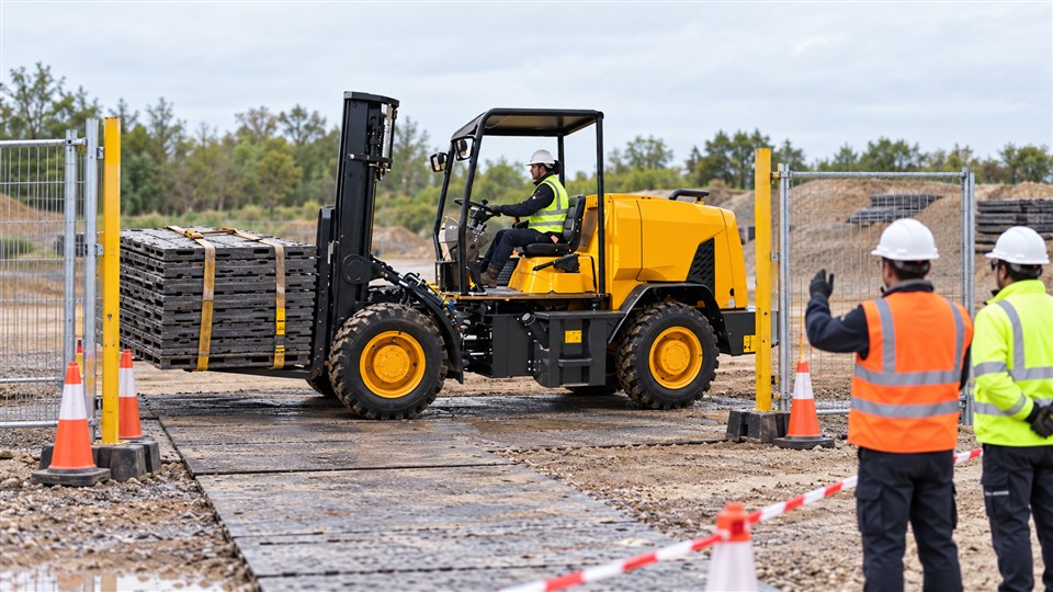5-ton off-road forklift operating scenario